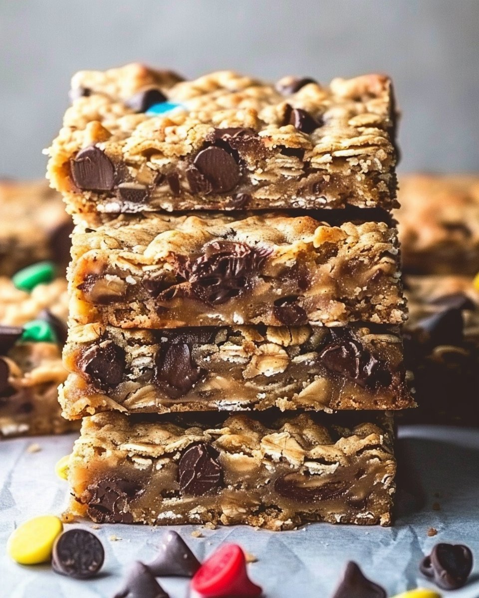 Chocolate Chip Oatmeal Cookie Bars