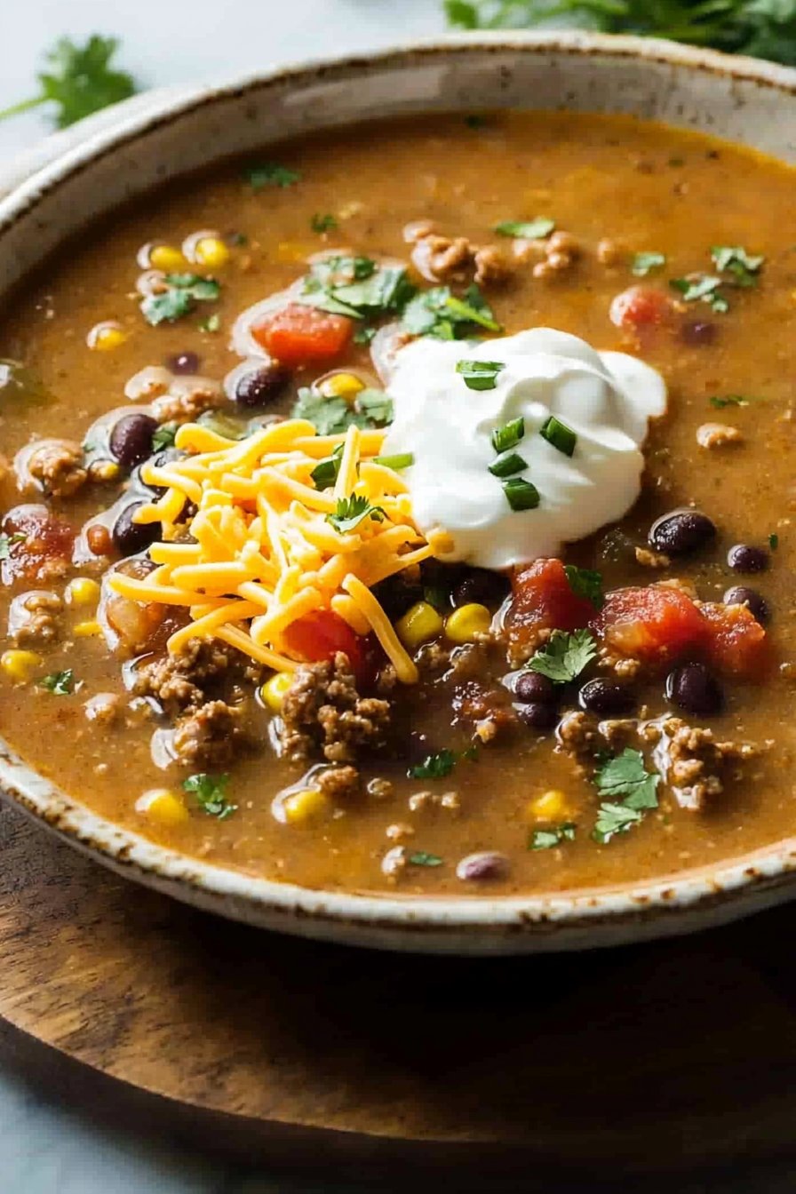 Slow Cooker Taco Soup