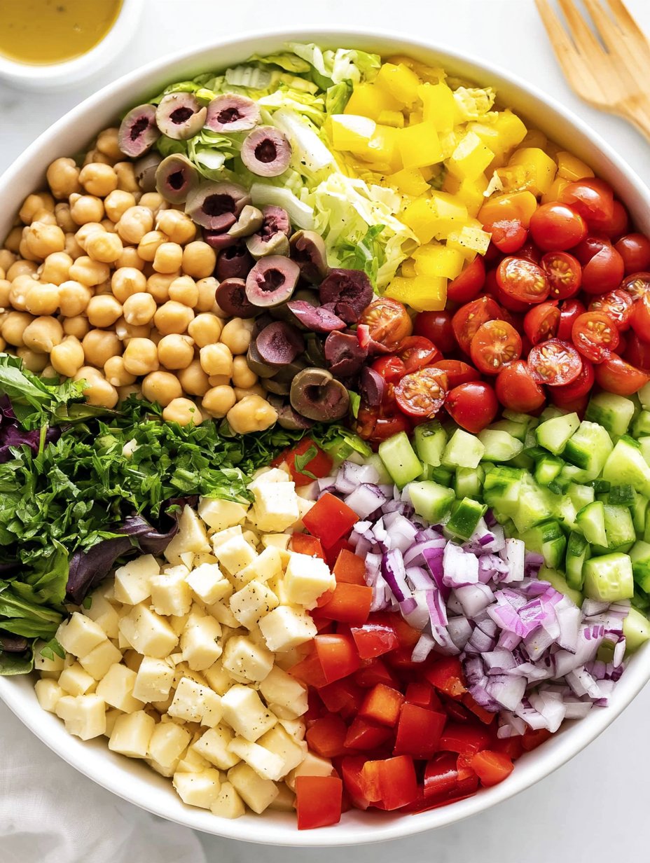 Ensalada Italiana Picada de 10 Minutos