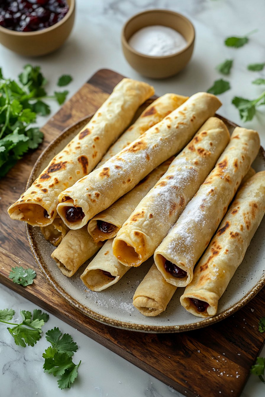 Air Fryer Cherry Pie Taquitos