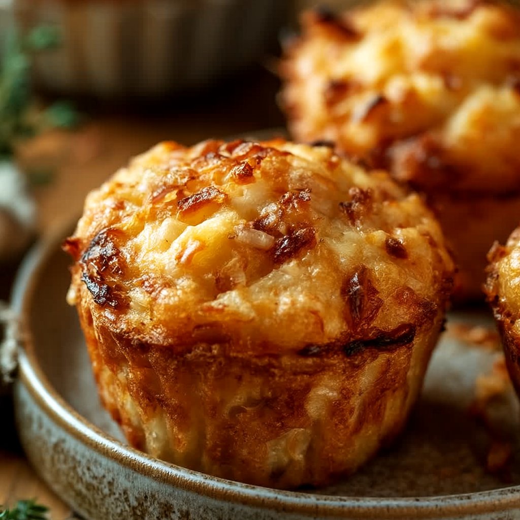 Zwiebelkuchenmuffins