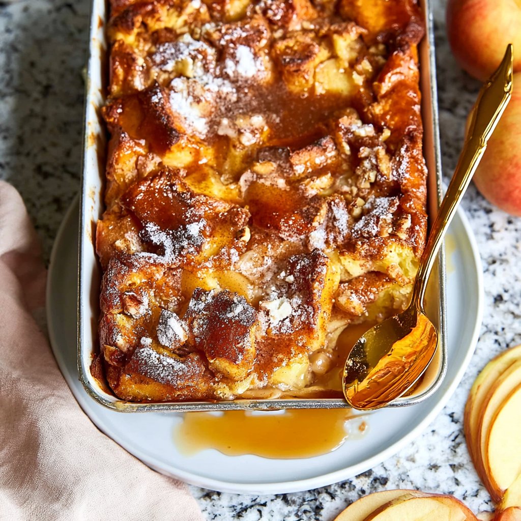 Overnight Apple Cinnamon Brioche French Toast Bake