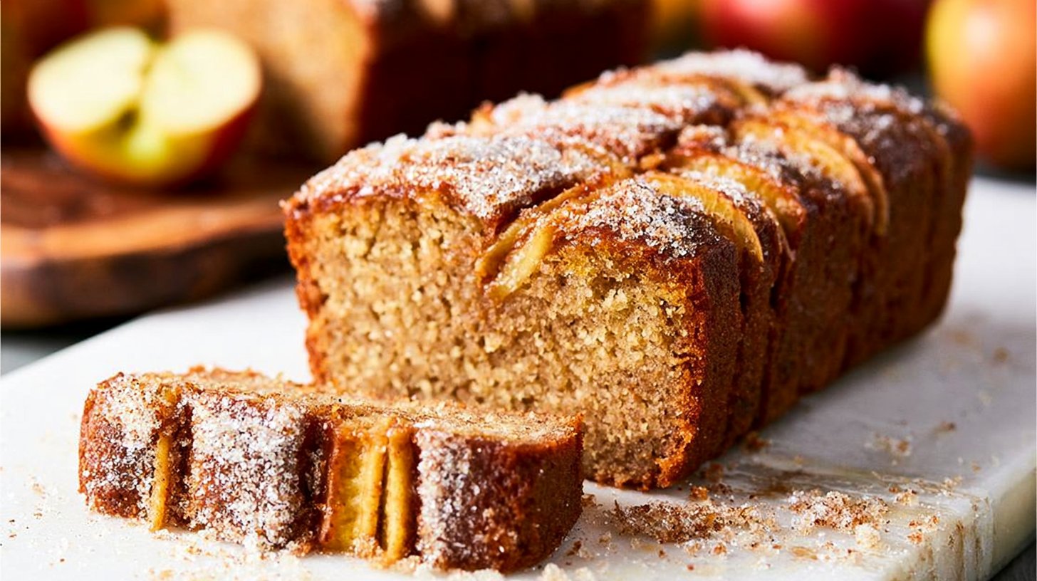 Moist Apple Cider Doughnut Loaf Cake 2 Moist Apple Cider Doughnut Loaf Cake