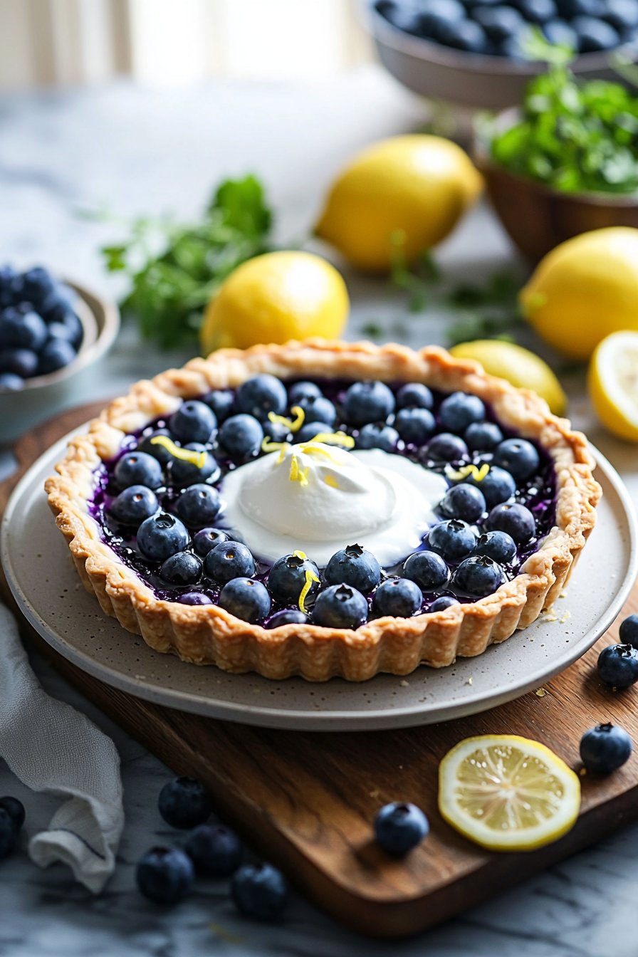 Lemon Blueberry Tart