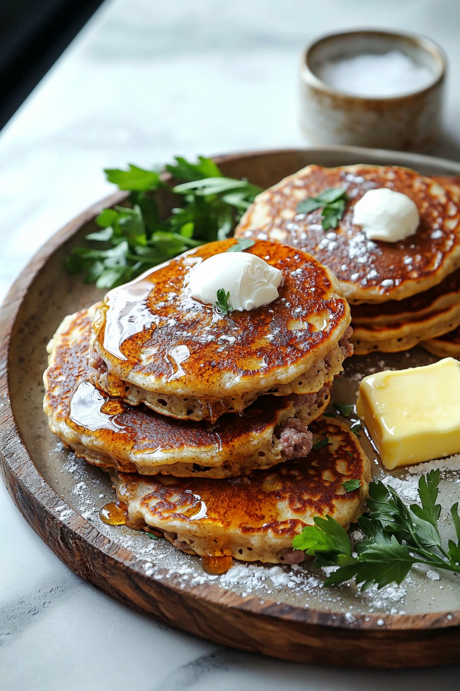 Easy Sausage Pancakes