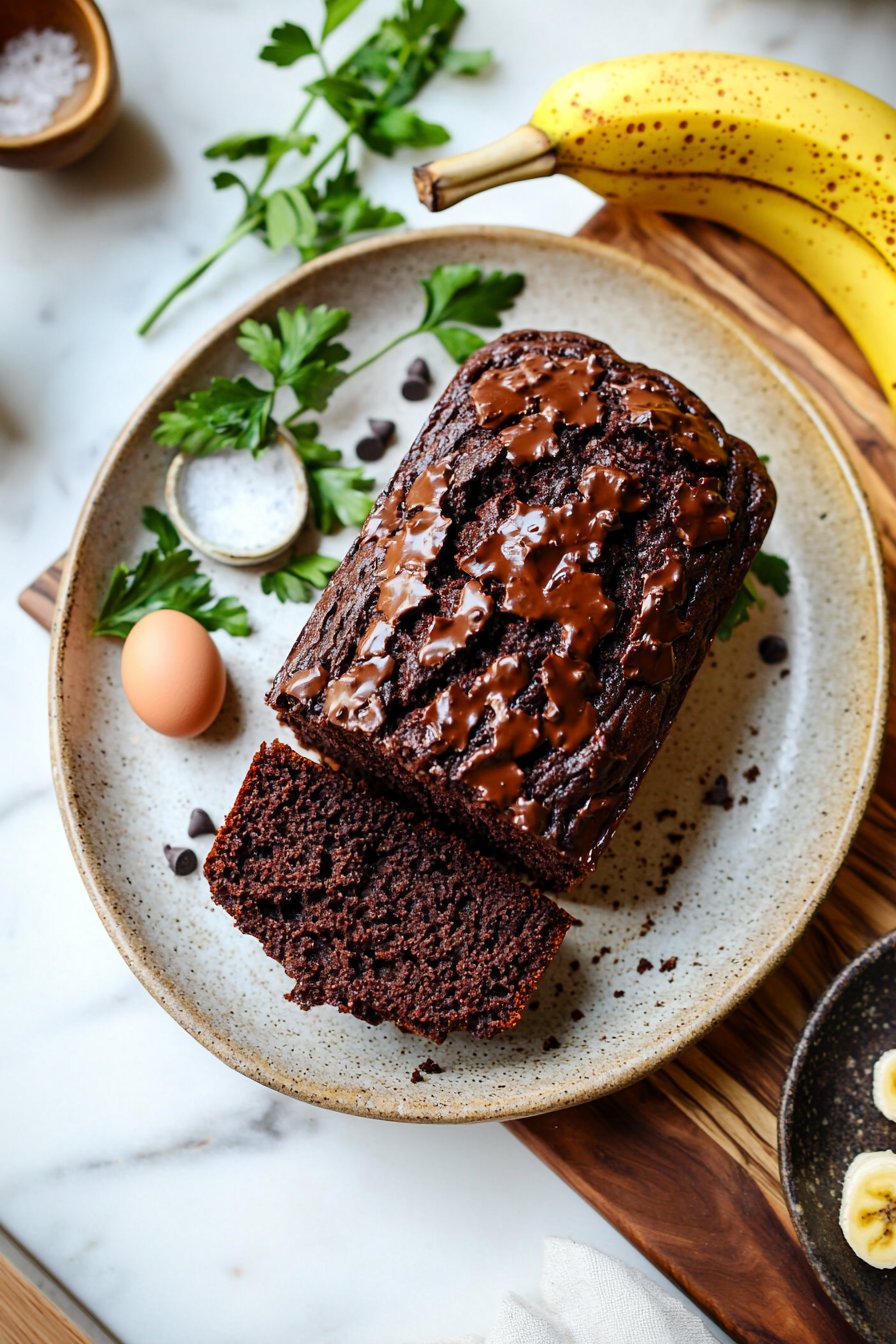 Double Chocolate Banana Bread