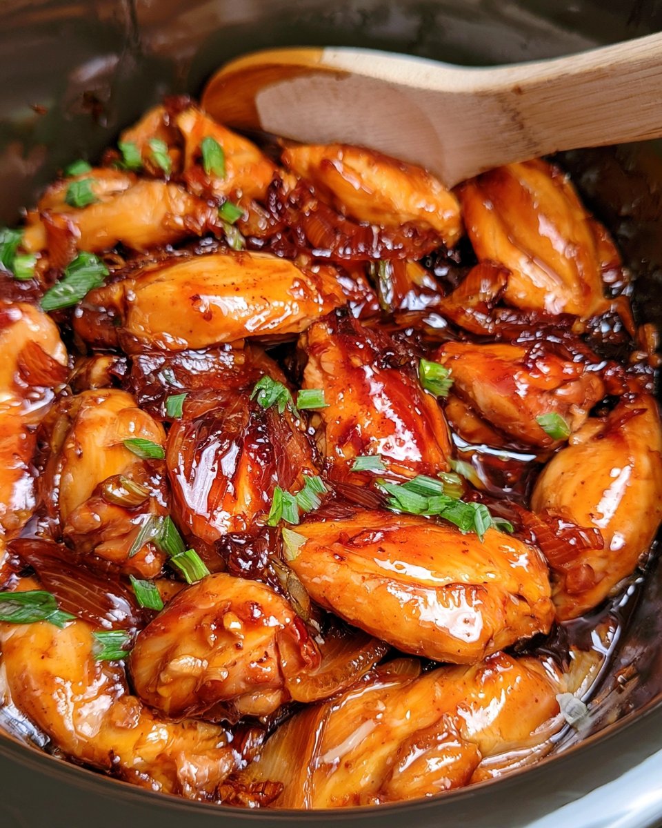 Slow Cooker Honey Garlic Chicken Recipe
