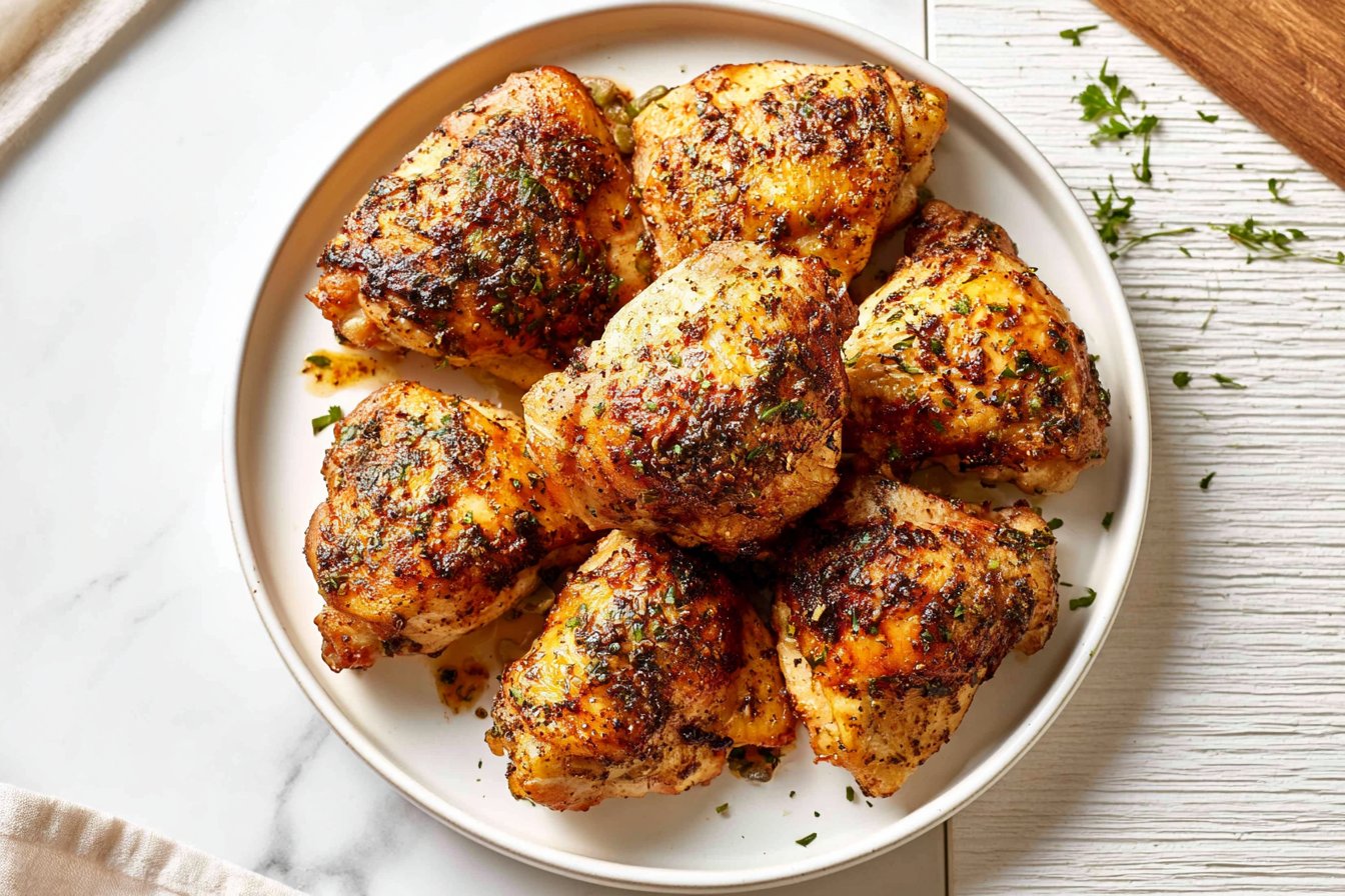 Oven Baked Chicken Thighs 2 Oven Baked Chicken Thighs