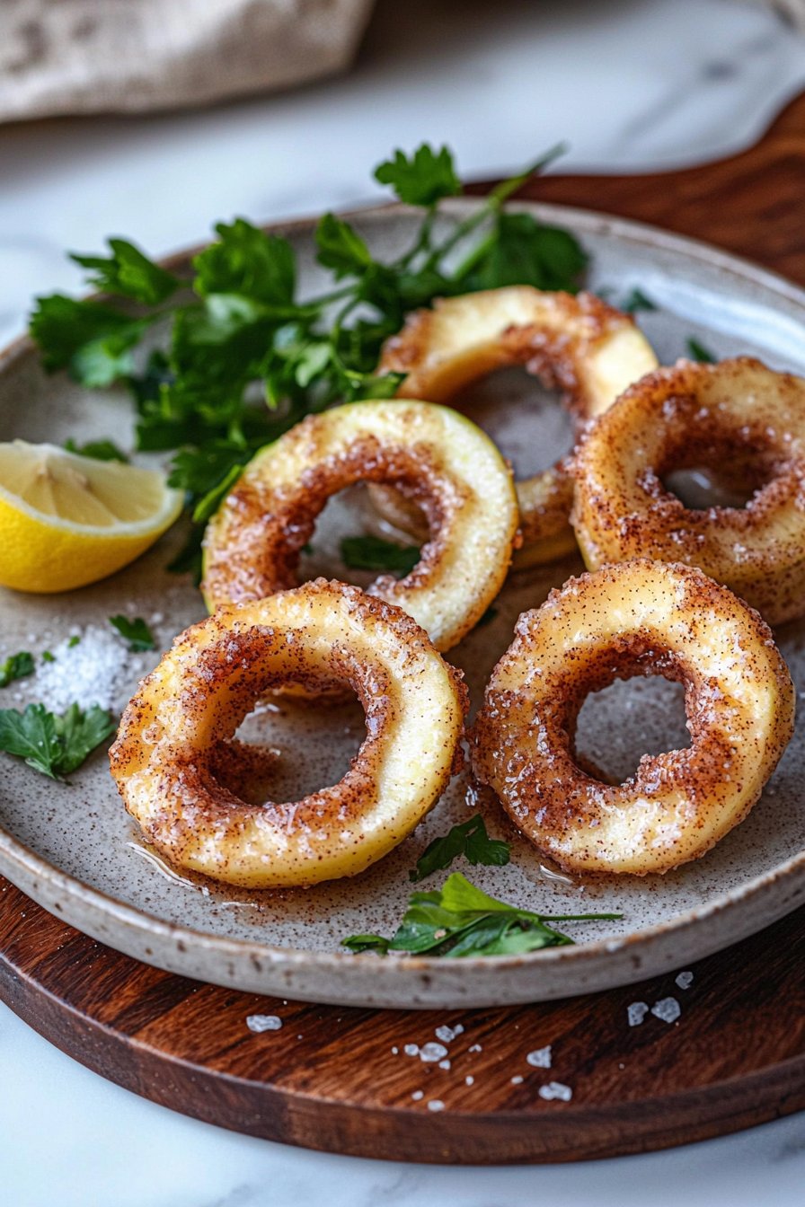 Air Fryer Cinnamon Apple Rings