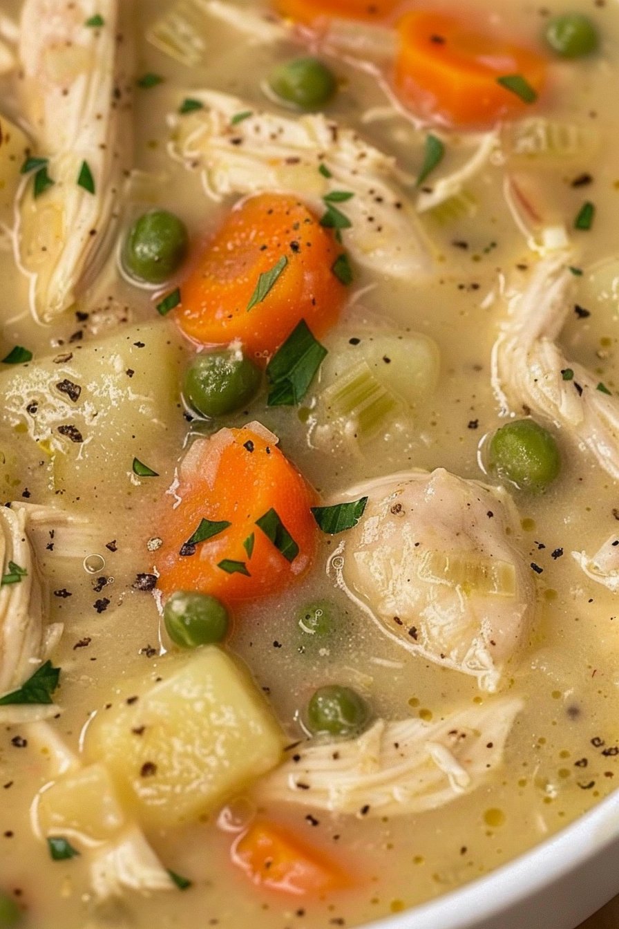 Healthy Chicken Pot Pie Soup Recipe 2 Healthy Chicken Pot Pie Soup