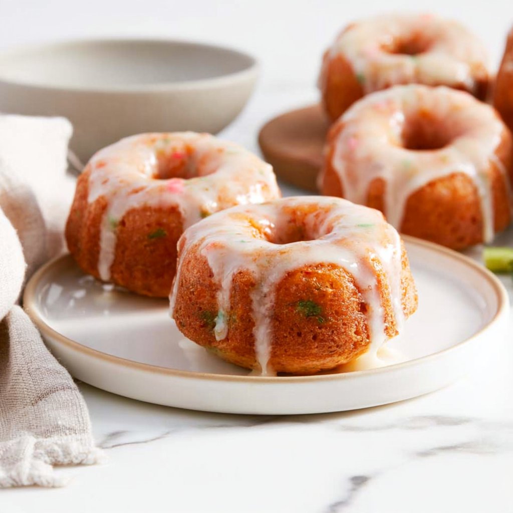 Mini Vanilla Bean Funfetti Bundt Cakes