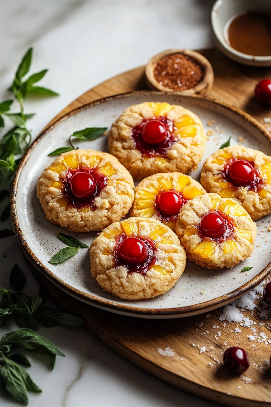Pineapple Upside Down Sugar Cookies