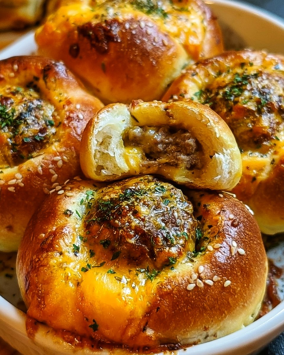 Garlic-Parmesan Cheeseburger Bites
