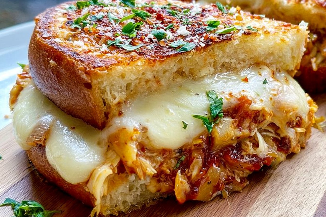 BBQ Chicken Grilled Cheese