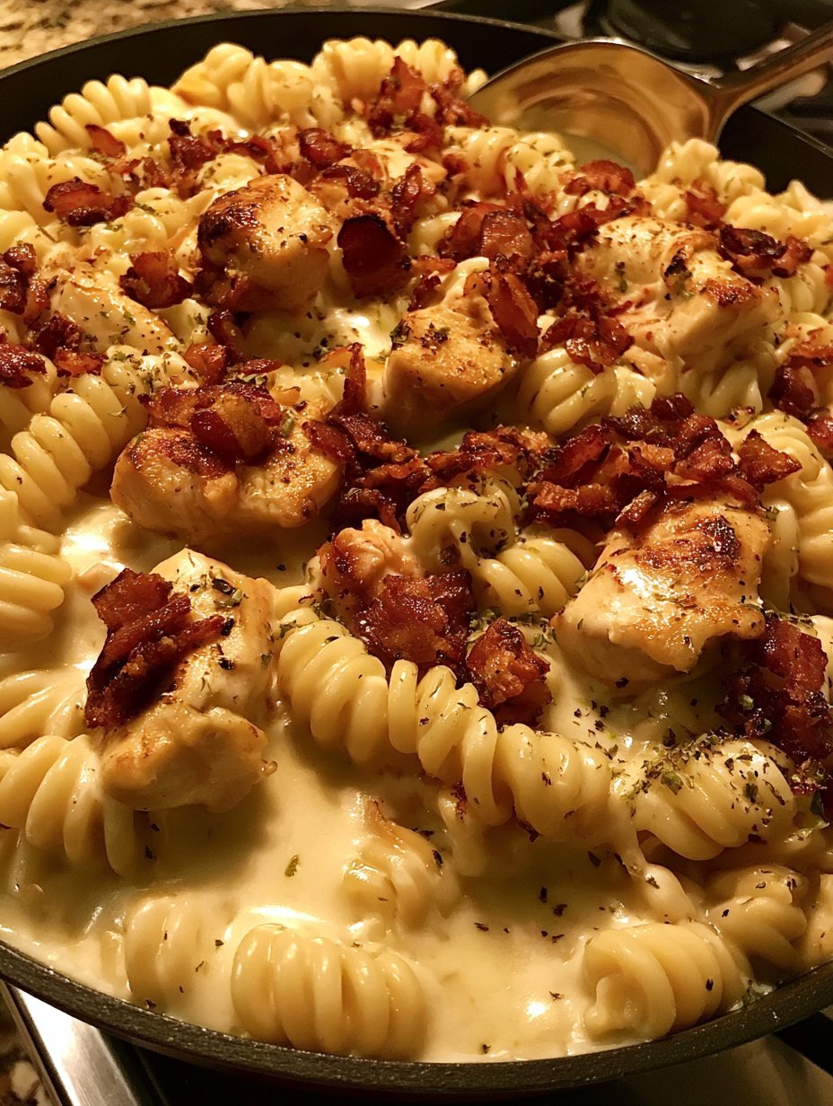 Pasta de Pollo, Tocino y Rancho