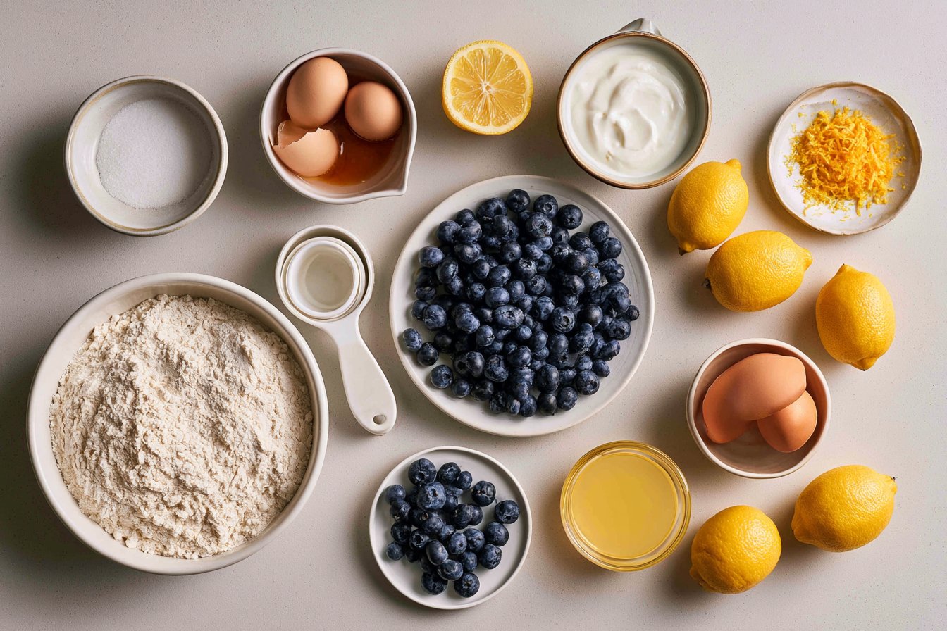 Lemon Blueberry Bread Cake