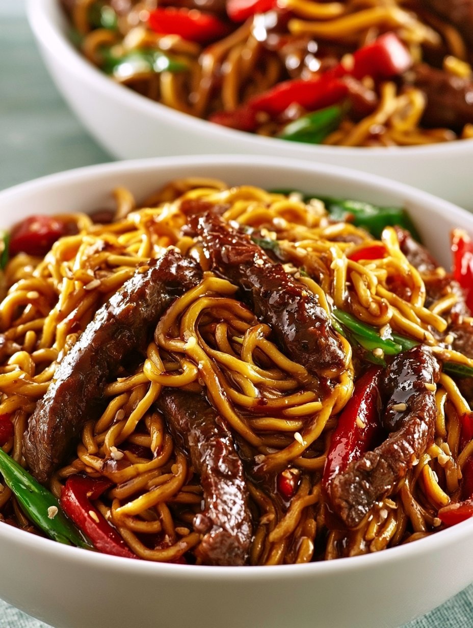 El Mejor Lo Mein de Res: Tierno y Brillante