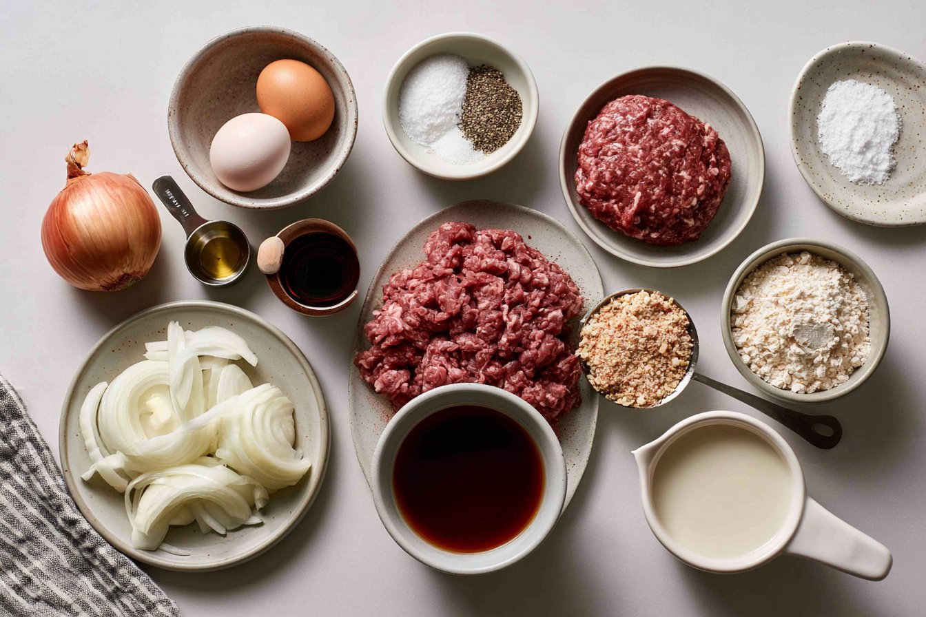 Hamburger Steak with Onions and Gravy