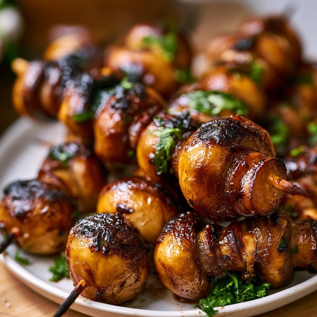 Champignons Spieße