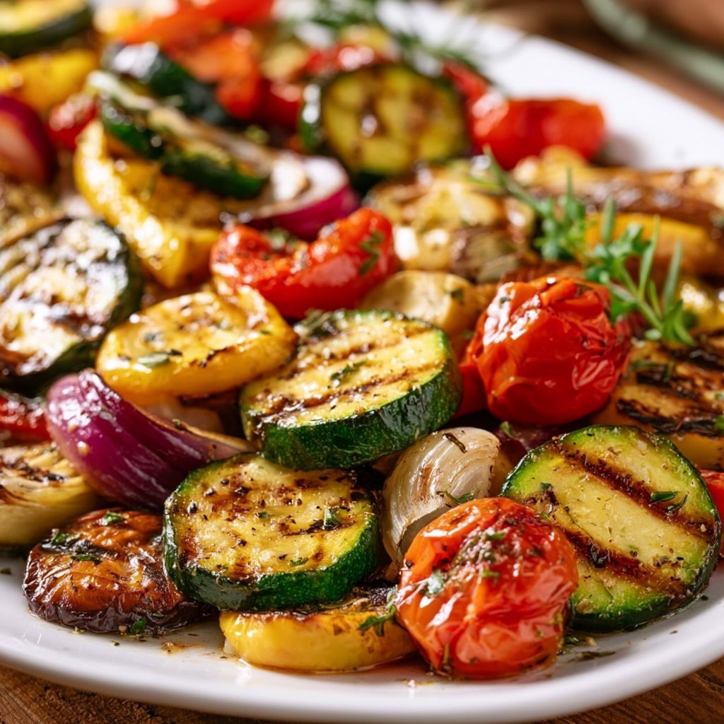 Grillgemüse mit Marinade – einfach & mediterran