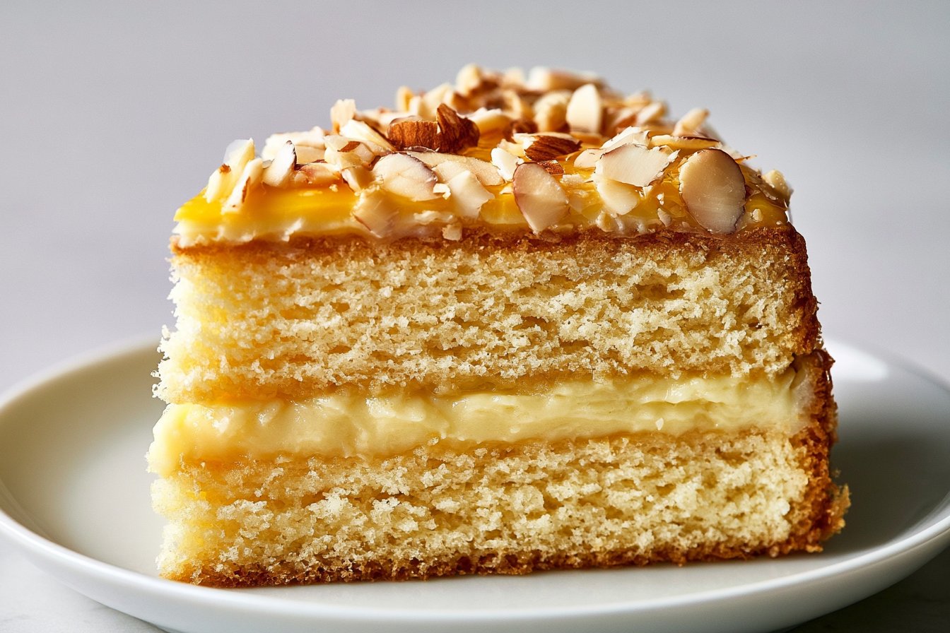 German Bee Sting Cake (Bienenstich Kuchen)