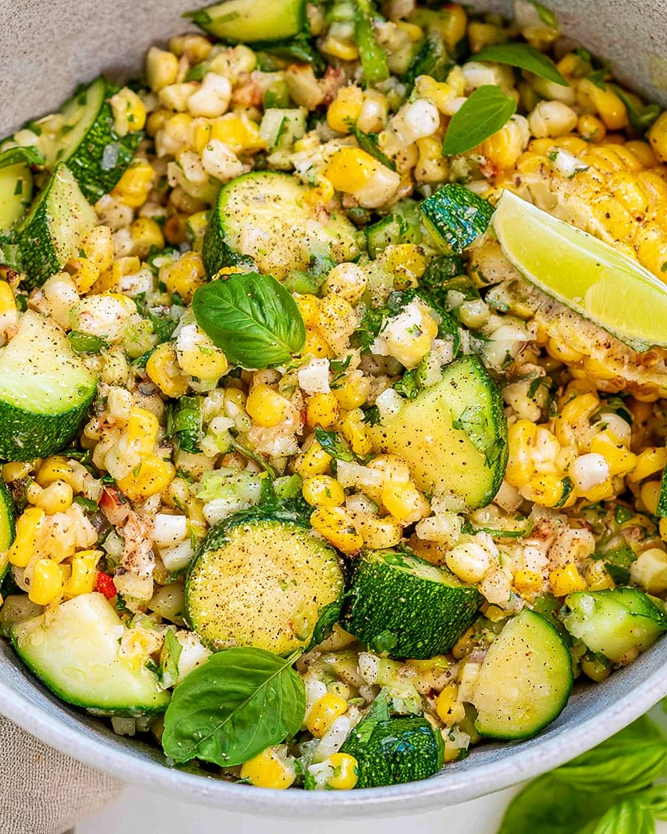 Fresh Corn and Zucchini Salad