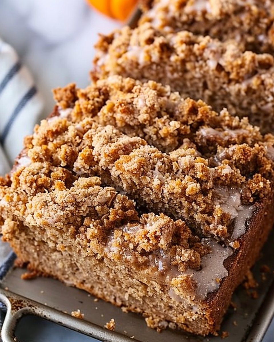 Pumpkin Bread with Cinnamon Streusel