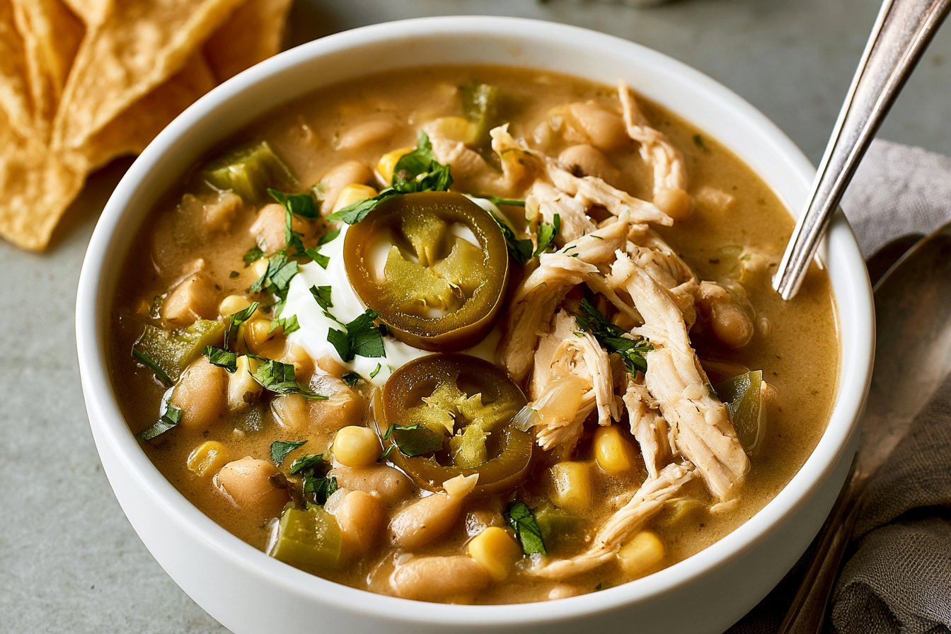 Healthy White Chicken Chili