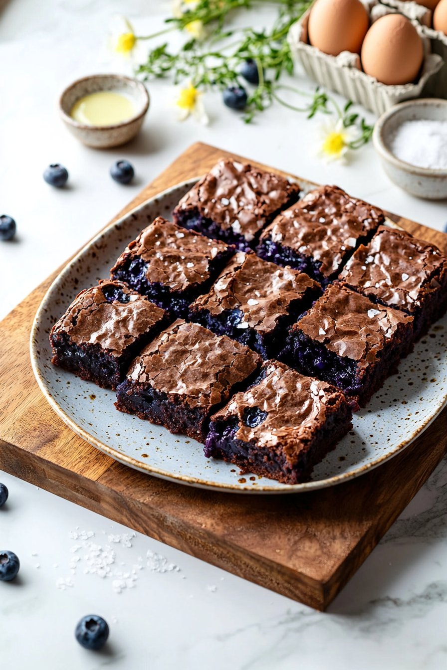 Fresh Blueberry Brownies