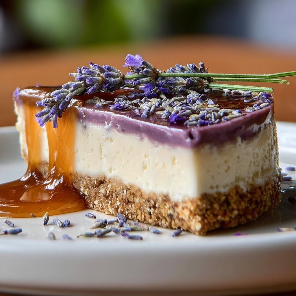 Delicious Honey Lavender Cheesecake to Brighten Your Day