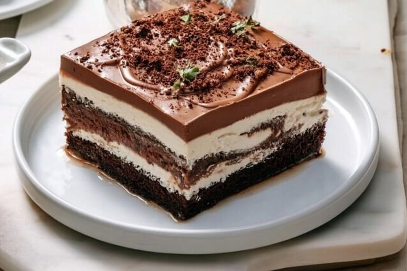 Brownie Refrigerator Cake