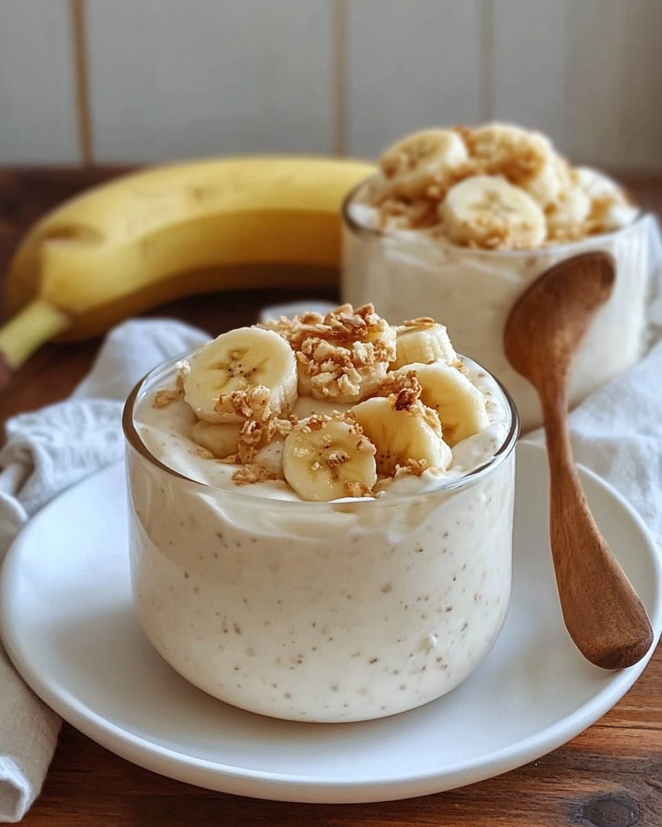 High Protein Banana Cream Pudding