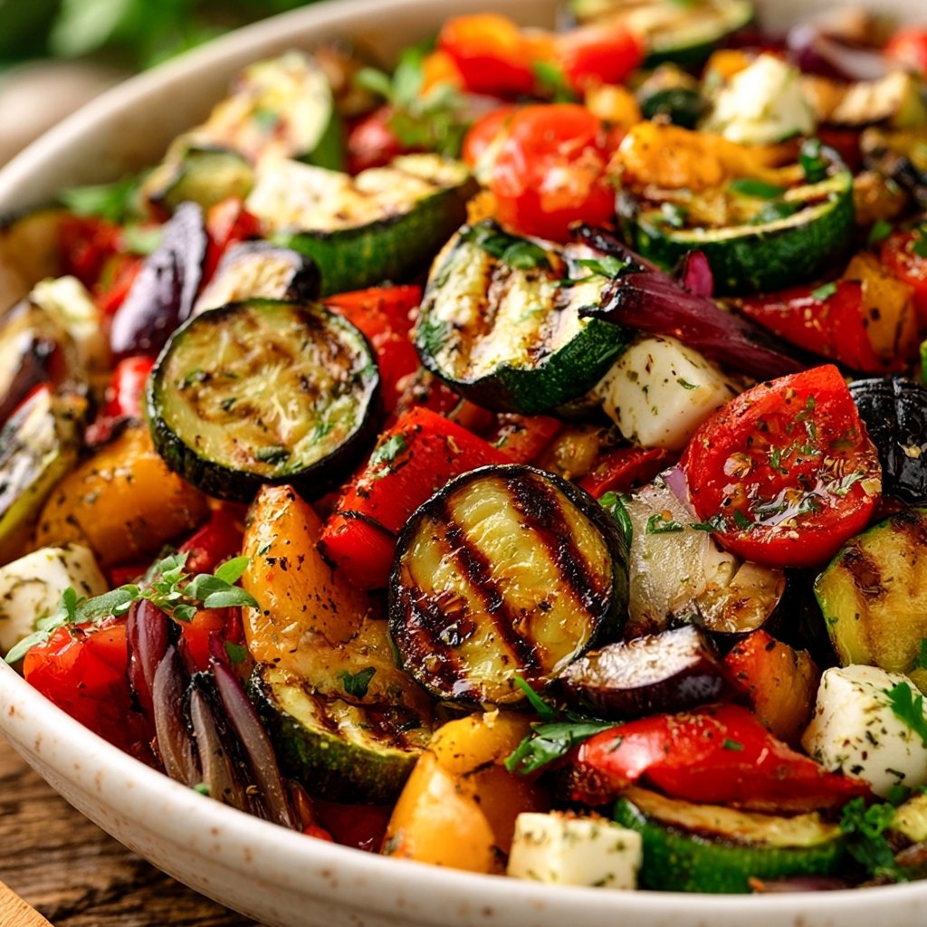 Grill Gemüse Salat - Bunt & Einfach
