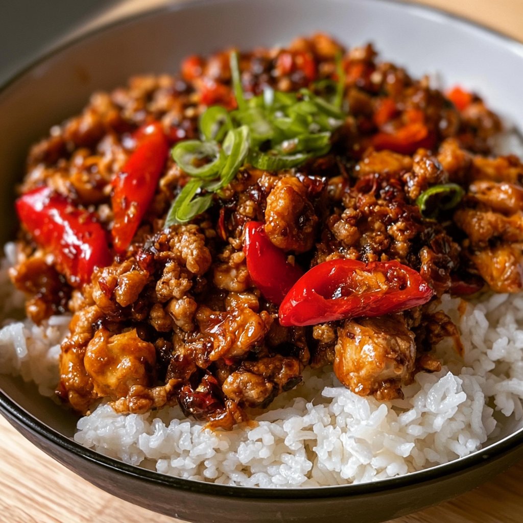 Firecracker-Spiced Ground Chicken