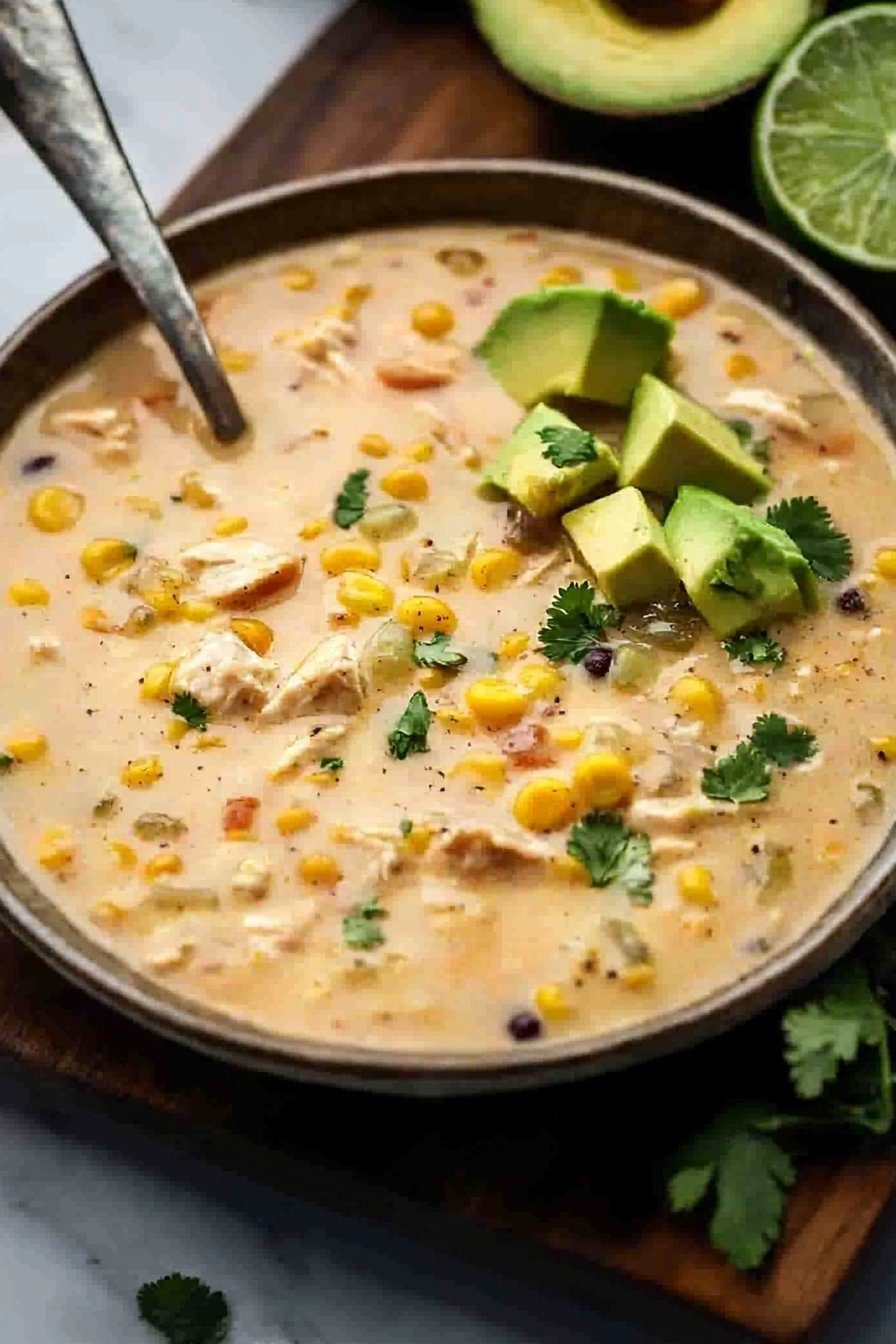 Slow Cooker Mexican Chicken Corn Chowder