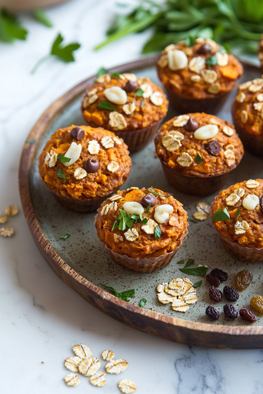 Oatmeal Sweet Potato Muffins