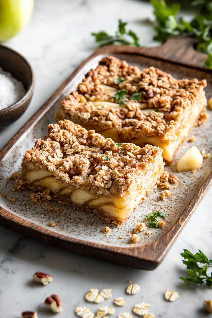 Apple Crisp Shortbread Bars