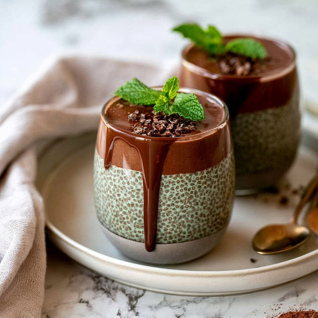Mint Chocolate Chia Pudding