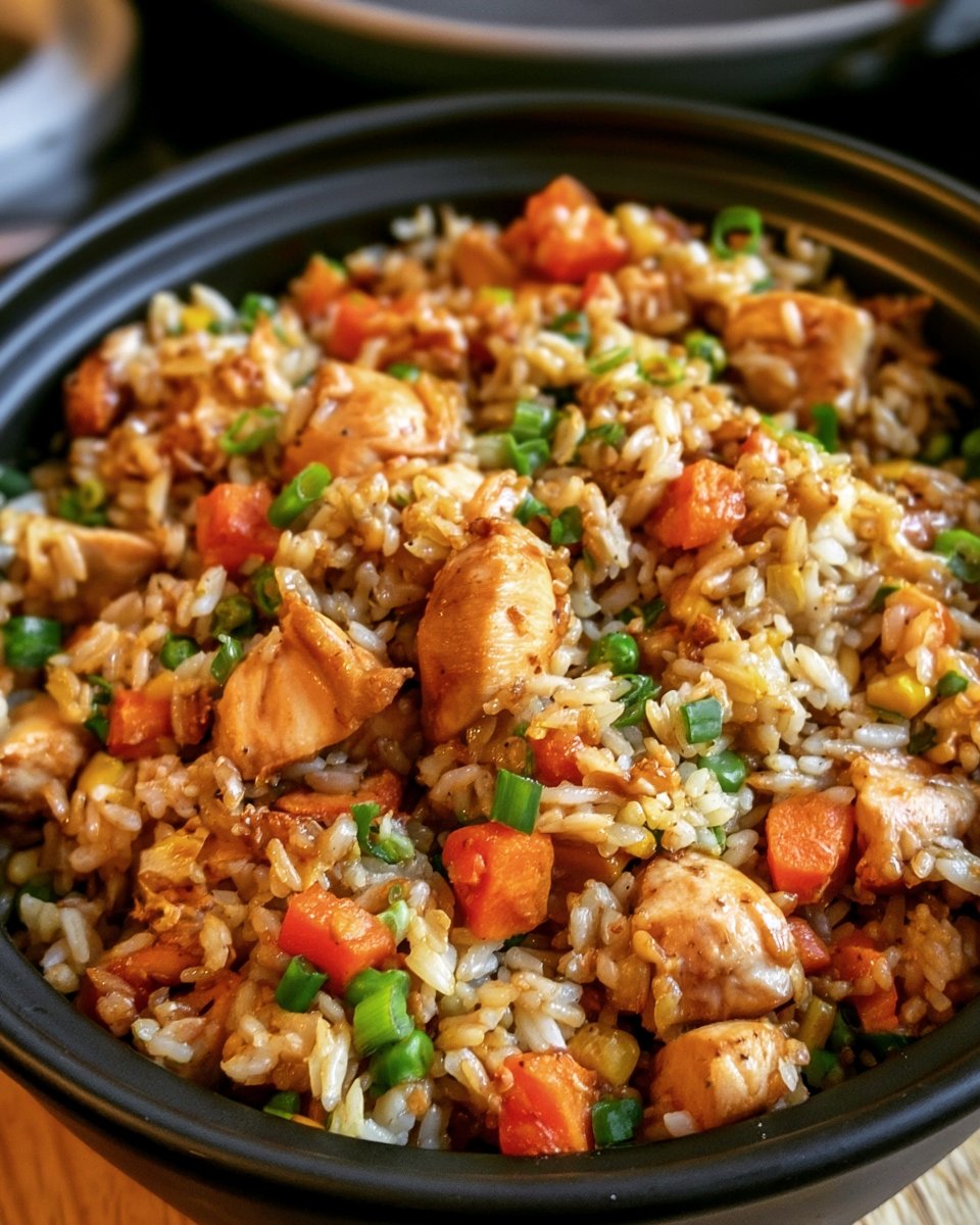 Savory Slow-Cooked Chicken Fried Rice