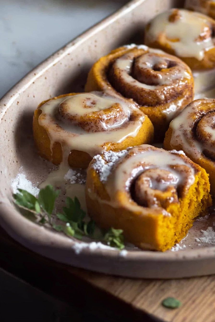 Soft Pumpkin Cinnamon Rolls