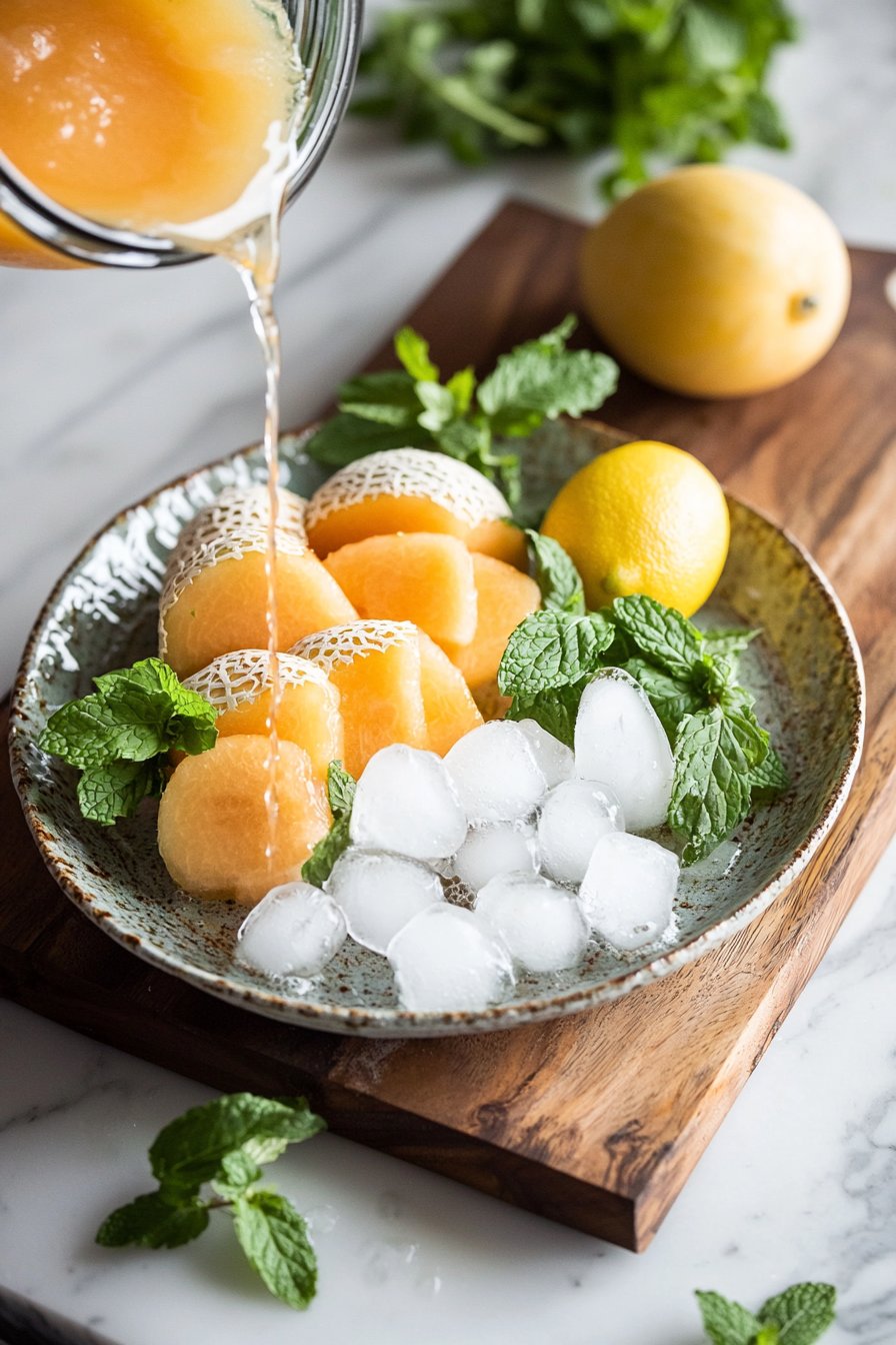 Fresh Cantaloupe Refresher