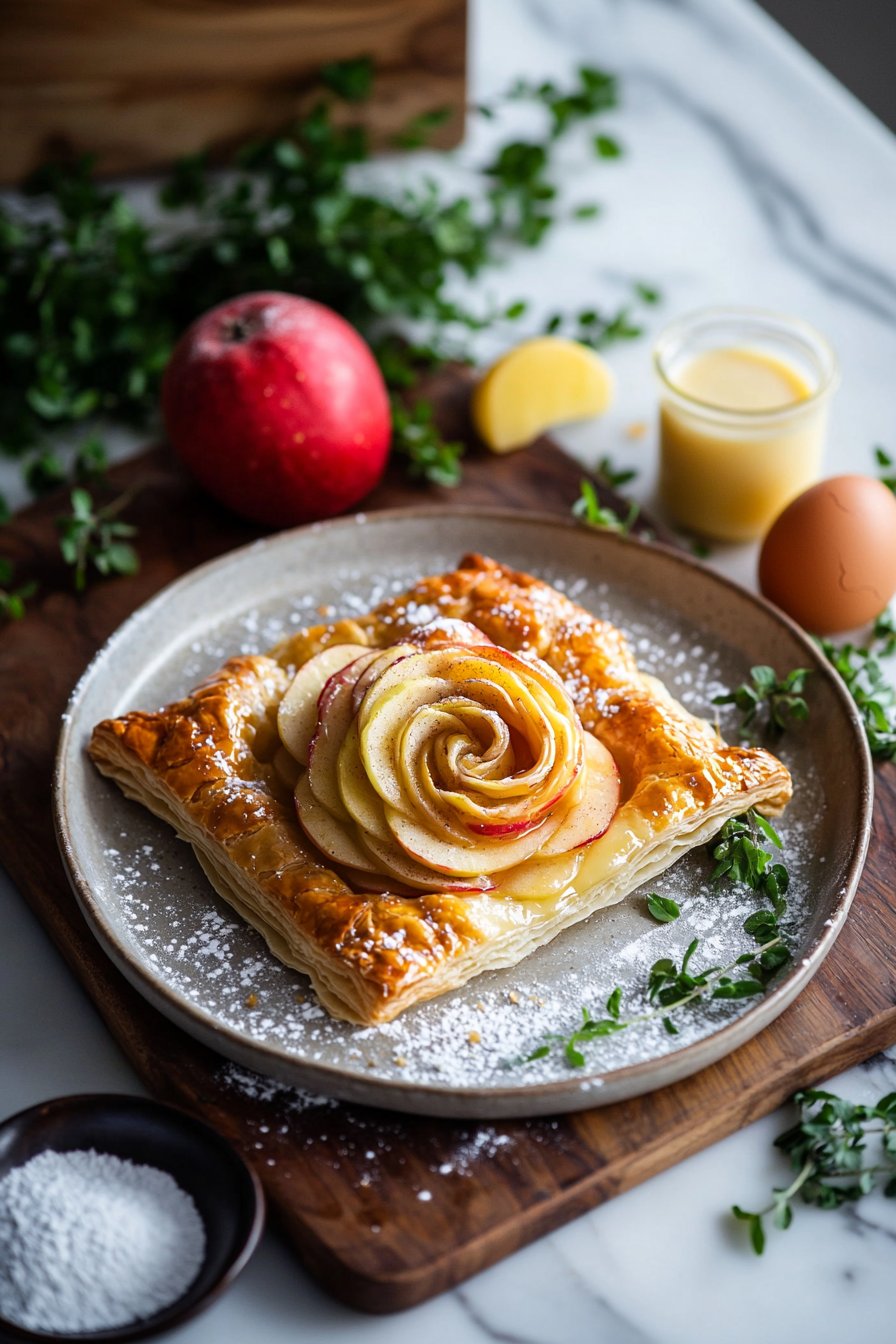Apple Rose Puff Pastry