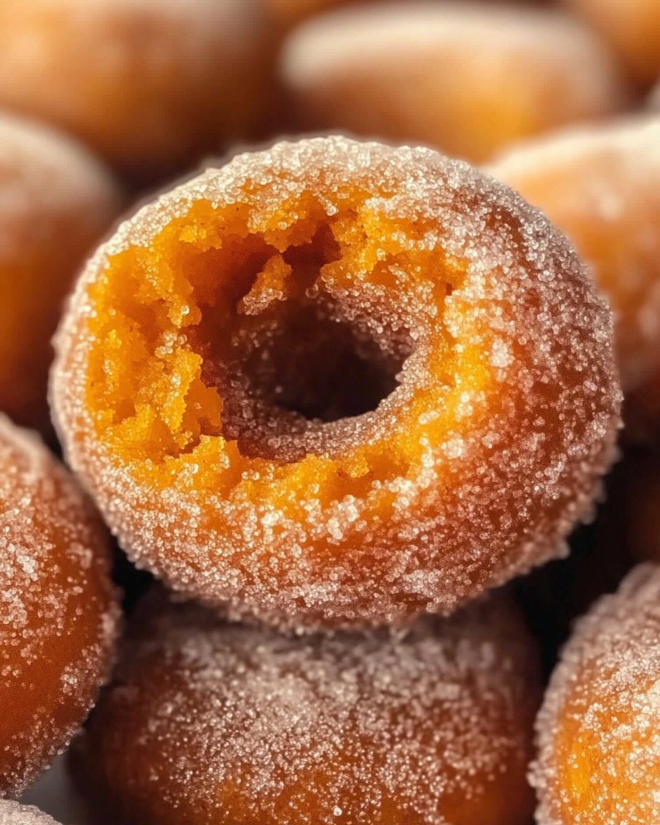 Cinnamon Sugar Pumpkin Donut Holes