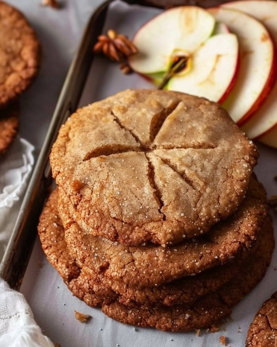 Whole Wheat Ginger Apple Snaps