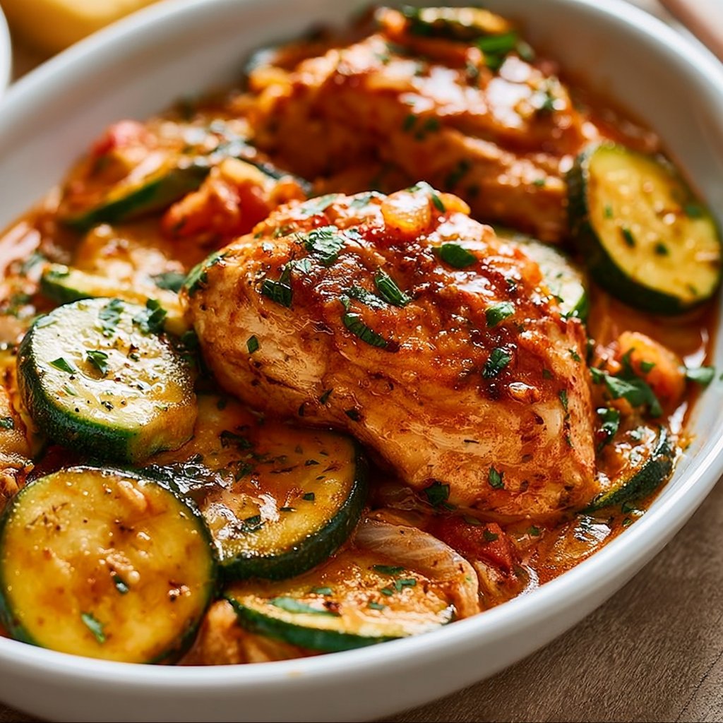 Paprika-Zucchini-Hähnchen