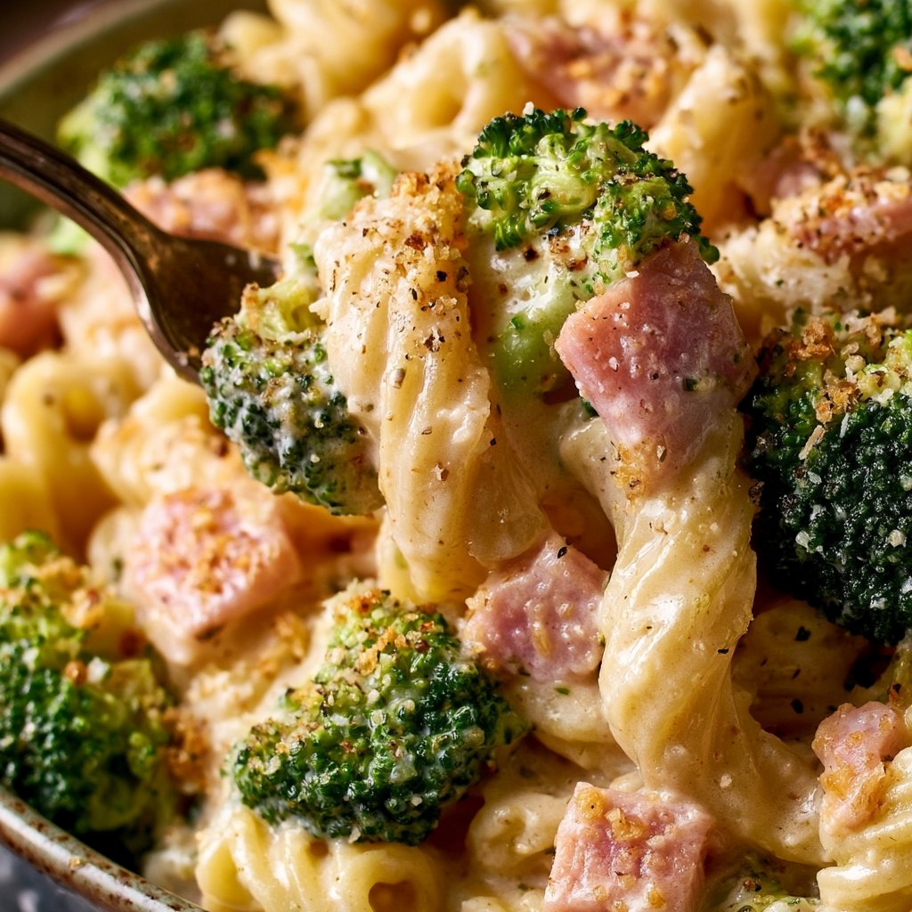 Brokkoli Schinken Pasta