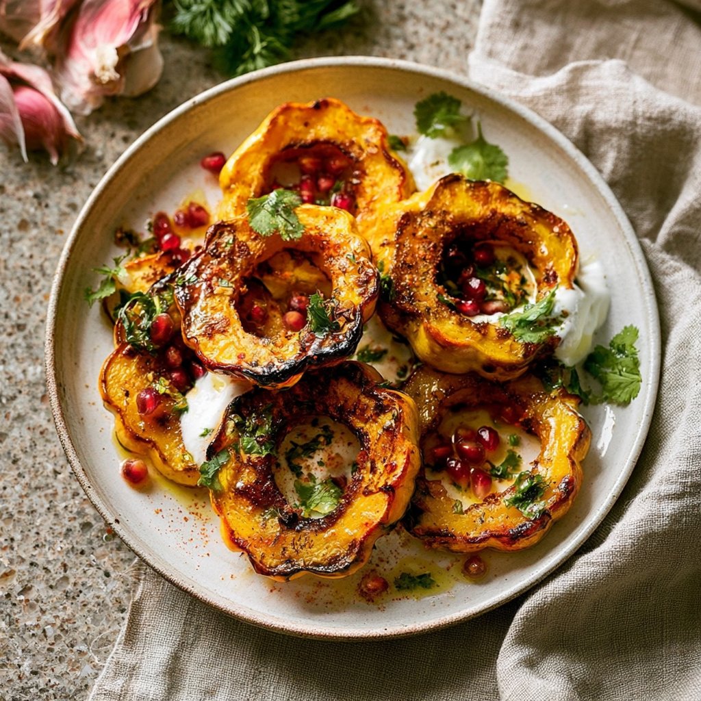Roasted Delicata Squash Rings