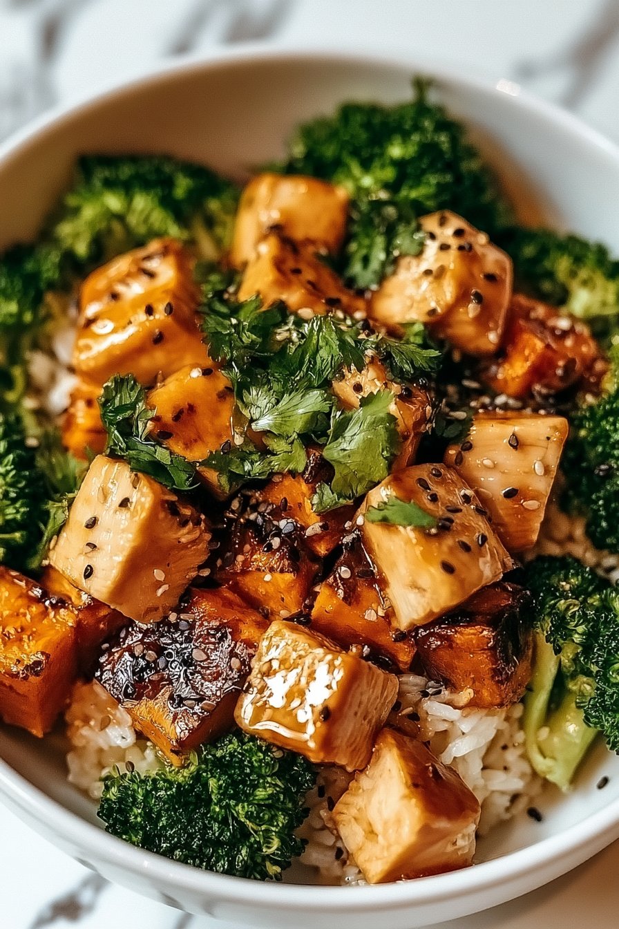 Chicken Sweet Potato Rice Bowl Recipe 1 Chicken and Sweet Potato Rice Bowl