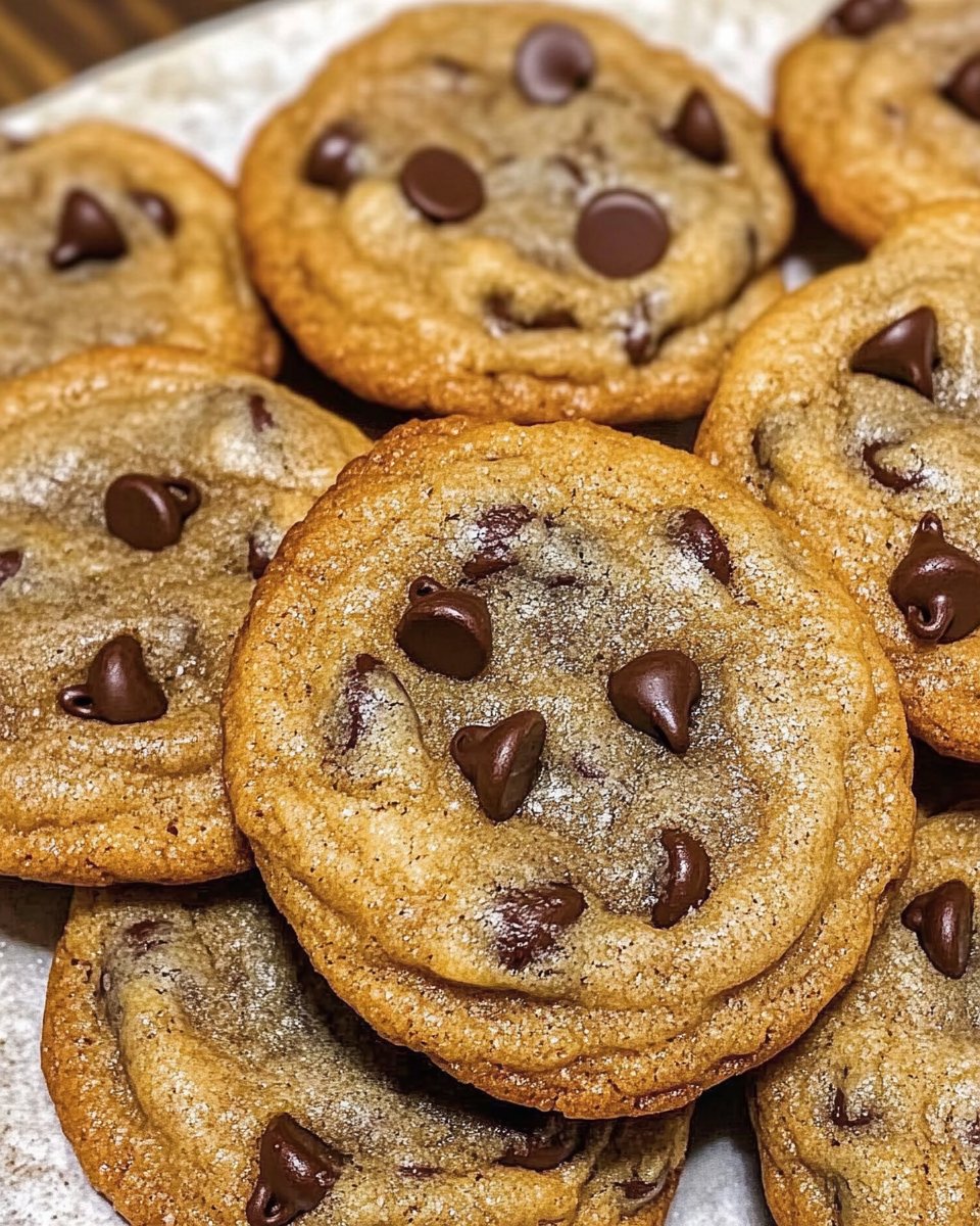 Brown Butter Sourdough Discard Chocolate Chip Cookies