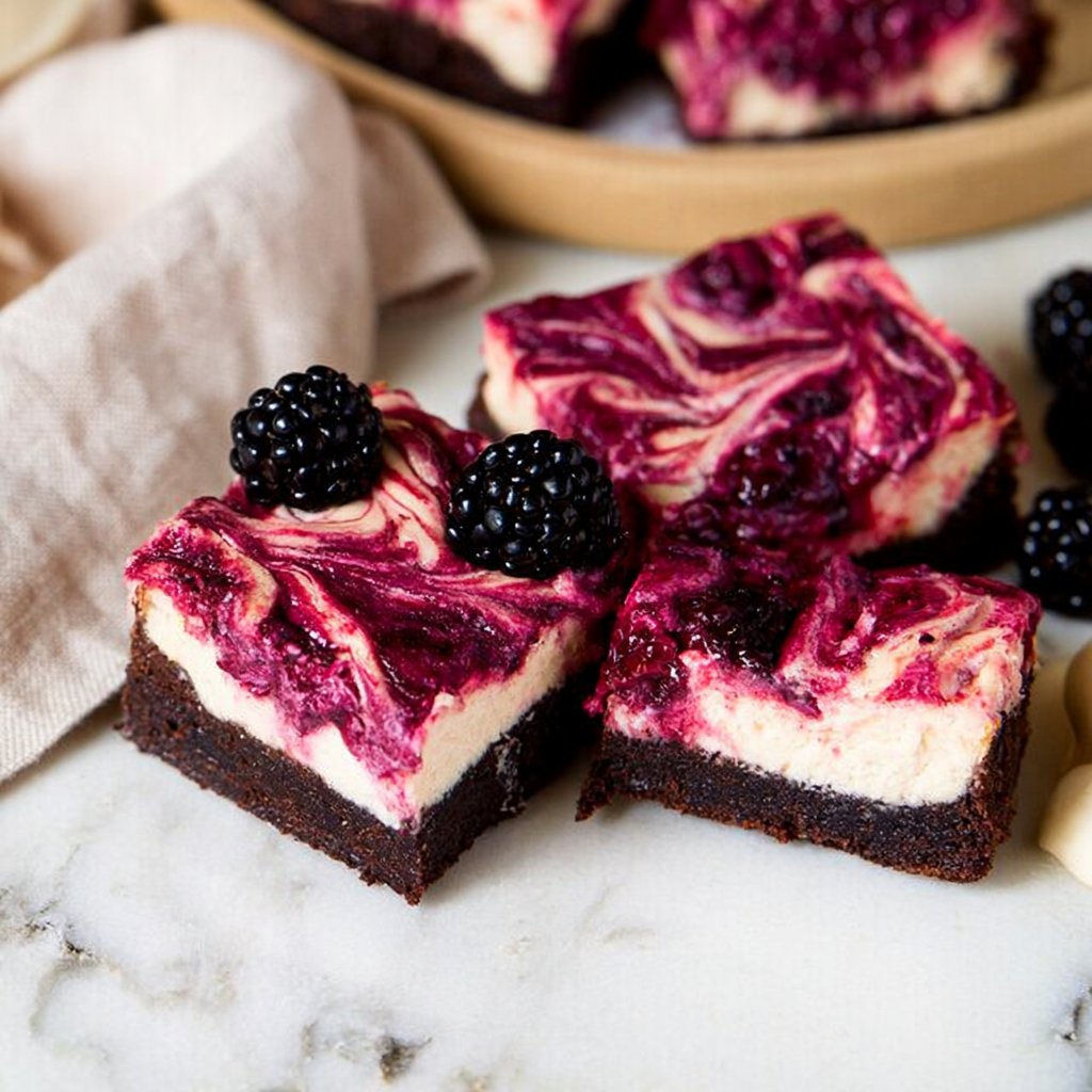 Blackberry Cheesecake Brownies